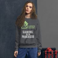 עולם הגיימרים - חולצות ואביזרים סווצ'רטים לגיימרים סוודר גיימר Gaming in progress