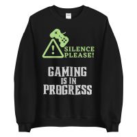 עולם הגיימרים - חולצות ואביזרים סווצ'רטים לגיימרים סוודר גיימר Gaming in progress