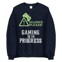 עולם הגיימרים - חולצות ואביזרים סווצ'רטים לגיימרים סוודר גיימר Gaming in progress