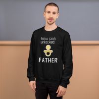 עולם הגיימרים - חולצות ואביזרים סווצ'רטים לגיימרים סוודר גיימר New rank unlocked: father