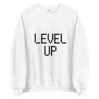 עולם הגיימרים - חולצות ואביזרים סווצ'רטים לגיימרים סוודר גיימר Level up