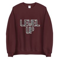 עולם הגיימרים - חולצות ואביזרים סווצ'רטים לגיימרים סוודר גיימר Level up