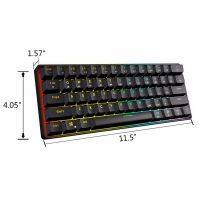 עולם הגיימרים - חולצות ואביזרים מקלדות גיימינג מקלדת GK61