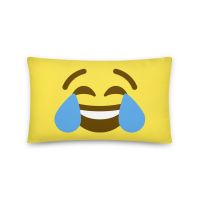 עולם הגיימרים - חולצות ואביזרים כריות אימוג׳י כרית אימוג׳י דמעות של צחוק