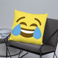 עולם הגיימרים - חולצות ואביזרים כריות אימוג׳י כרית אימוג׳י דמעות של צחוק