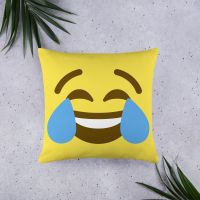 עולם הגיימרים - חולצות ואביזרים כריות אימוג׳י כרית אימוג׳י דמעות של צחוק