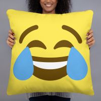 עולם הגיימרים - חולצות ואביזרים כריות אימוג׳י כרית אימוג׳י דמעות של צחוק