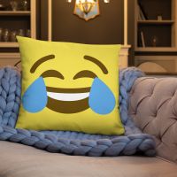 עולם הגיימרים - חולצות ואביזרים כריות אימוג׳י כרית אימוג׳י דמעות של צחוק