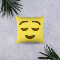 עולם הגיימרים - חולצות ואביזרים כריות אימוג׳י כרית אימוג׳י מרוצה