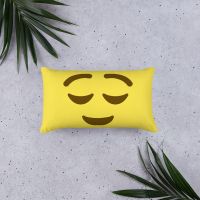 עולם הגיימרים - חולצות ואביזרים כריות אימוג׳י כרית אימוג׳י מרוצה