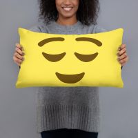 עולם הגיימרים - חולצות ואביזרים כריות אימוג׳י כרית אימוג׳י מרוצה