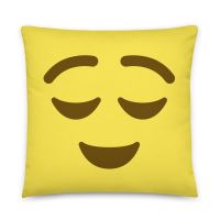 עולם הגיימרים - חולצות ואביזרים כריות אימוג׳י כרית אימוג׳י מרוצה