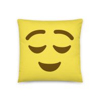 עולם הגיימרים - חולצות ואביזרים כריות אימוג׳י כרית אימוג׳י מרוצה