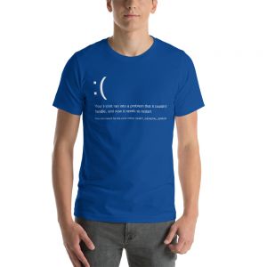 עולם הגיימרים - חולצות ואביזרים חולצות לגיימרים חולצת גיימר Blue screen