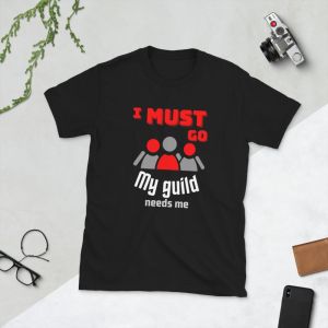 עולם הגיימרים - חולצות ואביזרים חולצות לגיימרים חולצת גיימר My guild needs me