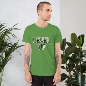 עולם הגיימרים - חולצות ואביזרים חולצות לגיימרים חולצת גיימר Level up 