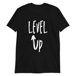 עולם הגיימרים - חולצות ואביזרים חולצות לגיימרים חולצת גיימר Level up גרפיטי
