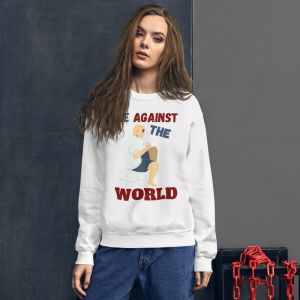 עולם הגיימרים - חולצות ואביזרים סווצ'רטים לגיימרים סוודר גיימר Me against the world