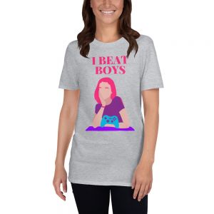 עולם הגיימרים - חולצות ואביזרים גיימריות חולצת גיימר I beat boys