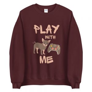 עולם הגיימרים - חולצות ואביזרים סווצ'רטים לגיימרים סוודר גיימר Play with me