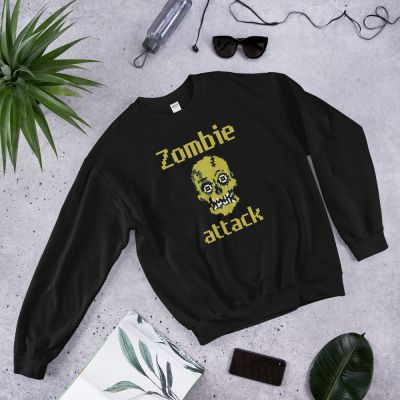 עולם הגיימרים - חולצות ואביזרים סווצ'רטים לגיימרים סוודר גיימר Zombie attack